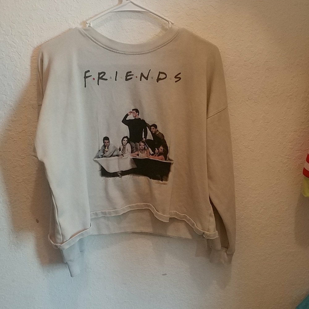 Friends Long sleeve Crop top